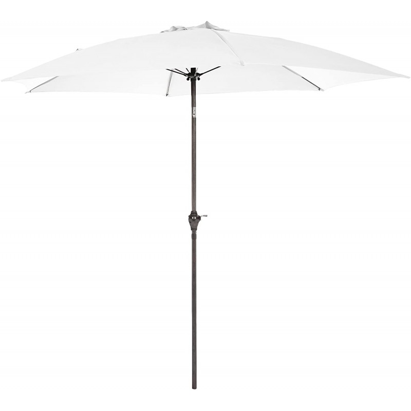 Mighty Rock Outdoor Patio Umbrella 9 ft Patio Market Table Umbrella with Push Button Tilt, Crank and Umbrella Cover for Garden